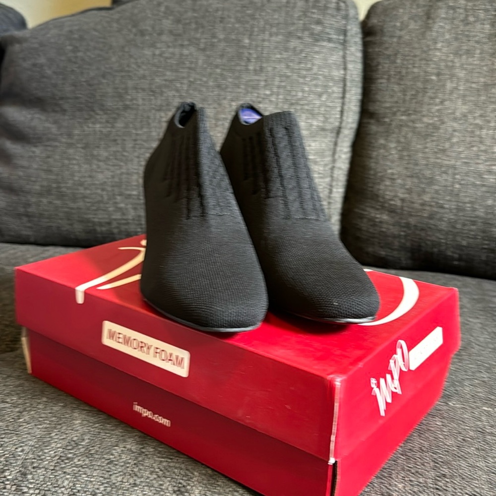 Impo memory foam heeled booties